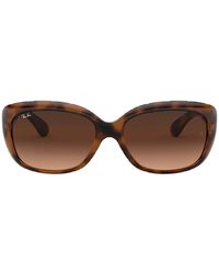 Ray-Ban - Tortoiseshell-Effect Oversize-Frame Sunglasses - Lyst