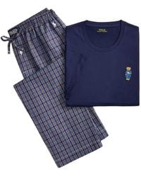 Polo Ralph Lauren - Polo Bear Plaid Pajamas - Lyst