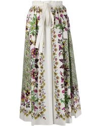 Givenchy - Floral Print Midi Skirt - Lyst