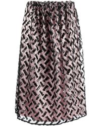 Emporio Armani - Sequinned A-line Skirt - Lyst