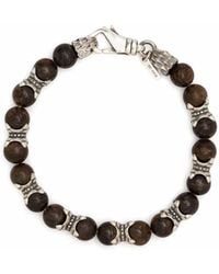Emanuele Bicocchi - Tiger Eye Beaded Bracelet - Lyst