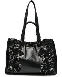 ERMANNO FIRENZE - Embroidered Leather Tote Bag - Lyst