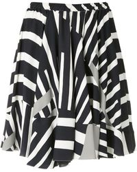 Gloria Coelho Расклешенная Юбка С Принтом - Белый