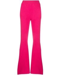 Alberta Ferretti - Flared-Leg High-Waisted Trousers - Lyst