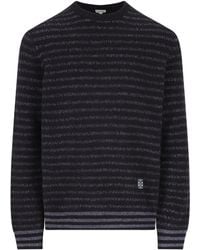 Loewe - Pull Rayé À Logo Brodé - Lyst