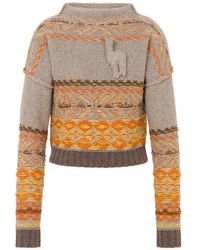 Moschino - Fair Isle Intarsia Sweater - Lyst