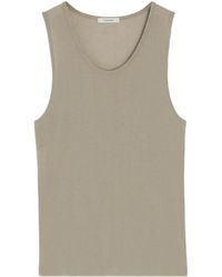 Lemaire - Geribbelde Tanktop Met Ronde Hals - Lyst