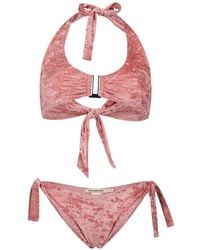Paramidonna - Jane Velvet-Halterneck Bikini - Lyst