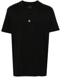 Givenchy - 4G-Embroidered Cotton T-Shirt - Lyst