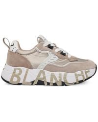 Voile Blanche - Logo-Print Panelled Sneakers - Lyst
