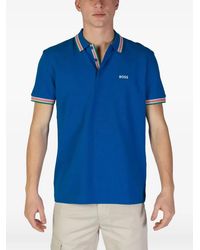 BOSS - Paddy Tipped-Collar Polo Shirt - Lyst