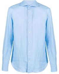 BOGGI - Long-Sleeve Linen Shirt - Lyst