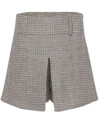 Brunello Cucinelli - Check-Print Shorts - Lyst