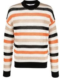 MSGM - Jersey Con Detalle De Raya Horizontal - Lyst