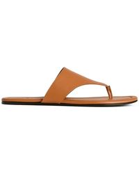 Kiton - Leather Thong Sandals - Lyst