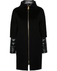 Herno - Wool Outerwear Coat With Minimalist Design - Lyst