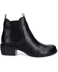 Fly London - Elasticated Leather Chelsea Boots - Lyst
