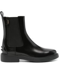 Tod's - Botas chelsea de piel con panel elástico - Lyst