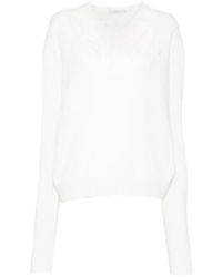 Pushbutton - Lace-Trim Layered Sweater - Lyst