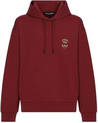 Dolce & Gabbana - Motif-Embroidered Pullover Hoodie - Lyst