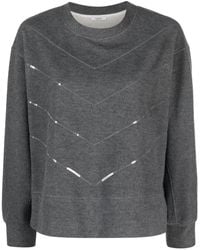 Peserico - Sequin-Embellished Crew-Neck Sweatshirt - Lyst