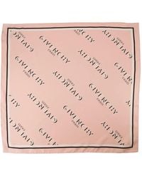 Givenchy - Logo-Print Silk Scarf - Lyst
