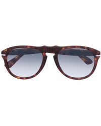 Persol - Tortoiseshell-Effect Pilot-Frame Sunglasses - Lyst