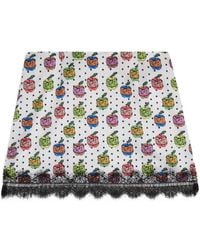 Gcds - Apple-Print Mini Skirt - Lyst