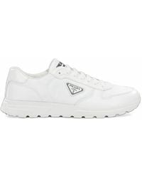 Prada - Prax 01 Re-Nylon And Brushed Leather Sneakers - Lyst