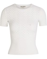 JW Anderson - Pointelle-Knit Top - Lyst