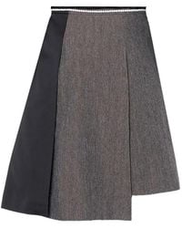Kolor - Asymmetric Panelled Midi Skirt - Lyst