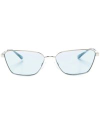 Emporio Armani - Logo-Engraved Square-Frame Sunglasses - Lyst