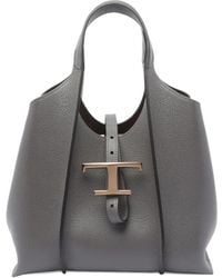 Tod's - T Timeless Shopping Bag In Leather Mini - Lyst