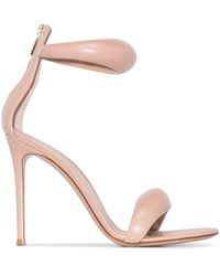 Gianvito Rossi - Bijoux Leather Heel Sandals - Lyst