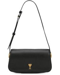 Ami Paris - Cowhide Leather Paris Paris Shoulder Bag - Lyst