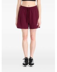 adidas - Studio Fleece Drawstring Shorts - Lyst
