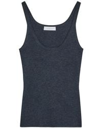 Gabriela Hearst - Ribbed Scoop-Neck Top - Lyst
