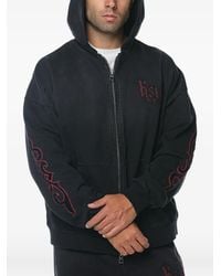 Ksubi - Paise Embroidered Zip-Up Hoodie - Lyst