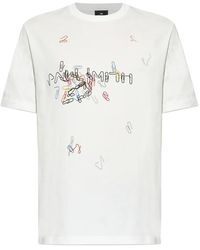 Paul Smith - Paperclip' Logo T-Shirt - Lyst