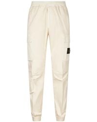 Stone Island - Cotton Cargo Pants - Lyst