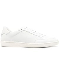 Saint Laurent - Leather Flat Shoes - Lyst