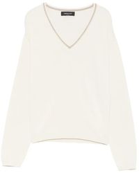Fabiana Filippi - Bead-Embellished V-Neck Sweater - Lyst