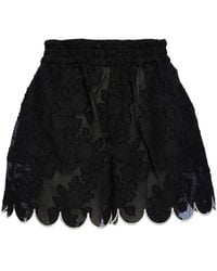 La DoubleJ - Floral Jacquard Shorts - Lyst