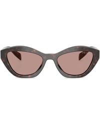 Prada - Gafas De Sol Con Efecto De Carey - Lyst