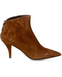 Chantal - Pointed-Toe Rear-Zip Ankle Boots - Lyst