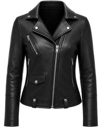 DIESEL - R-Sinya-A Leather Biker Jacket - Lyst