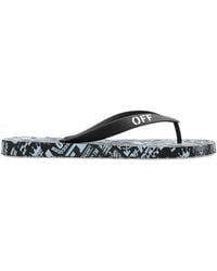 Off-White c/o Virgil Abloh - Logo-Print Flip-Flops - Lyst