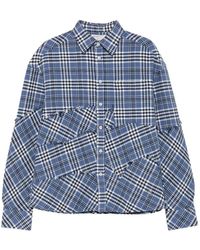 RETERNITY - Camisa A Cuadros Con Bordes Deshilachados - Lyst