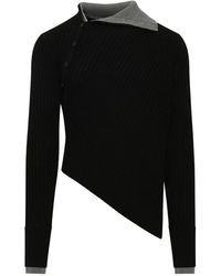 Egonlab - Asymmetrical Ribbed-Knit Sweater - Lyst