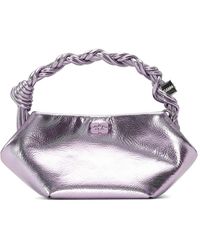 Ganni - Borsa Bou Mini Metallizzata - Lyst